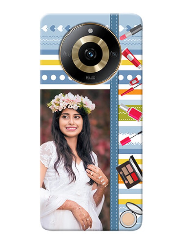 Custom Realme Narzo 60 5G Personalized Mobile Cases: Makeup Icons Design