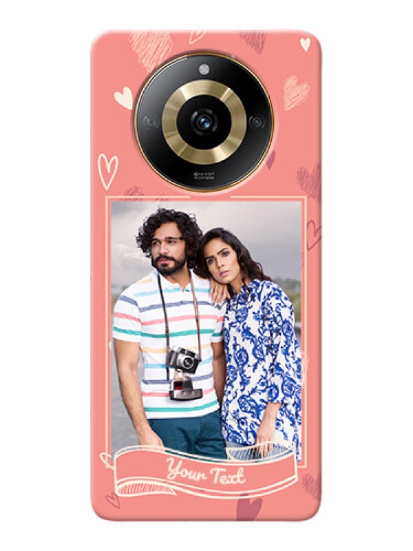 Custom Realme Narzo 60 5G custom mobile phone cases: love doodle art Design