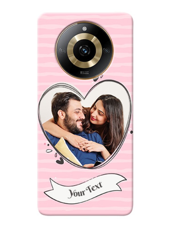 Custom Realme Narzo 60 5G custom mobile phone covers: Vintage Heart Design