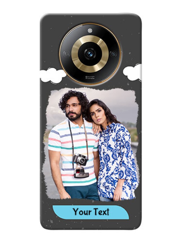 Custom Realme Narzo 60 5G Mobile Back Covers: splashes with love doodles Design