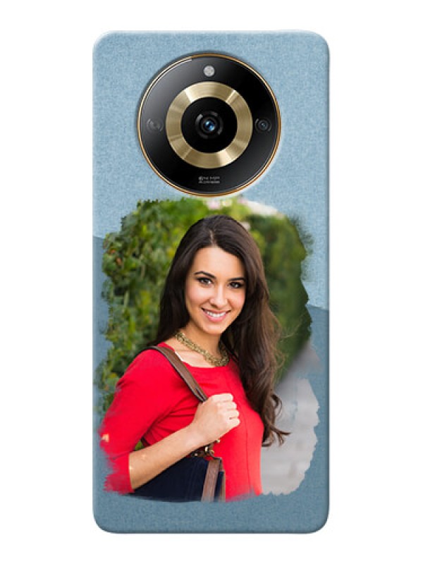 Custom Realme Narzo 60 5G custom mobile phone covers: Grunge Line Art Design