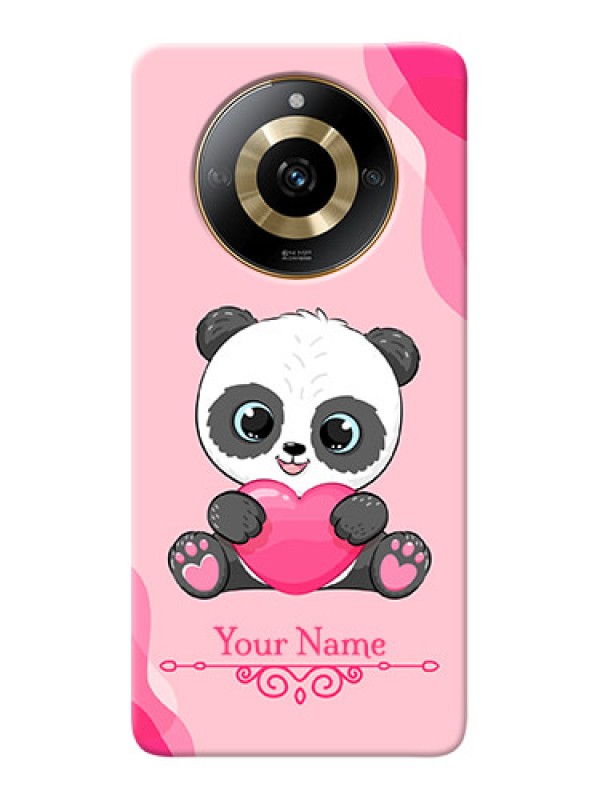 Custom Realme Narzo 60 5G Custom Mobile Case with Cute Panda Design