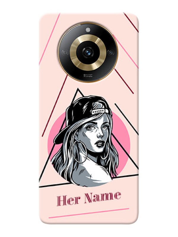 Custom Realme Narzo 60 5G Personalized Phone Case with Rockstar Girl Design