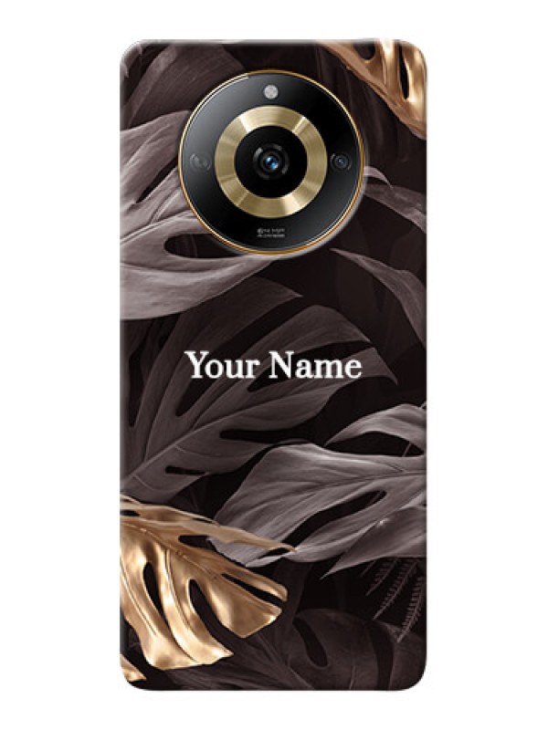 Custom Realme Narzo 60 5G Personalised Phone Case with Wild Leaves digital paint Design