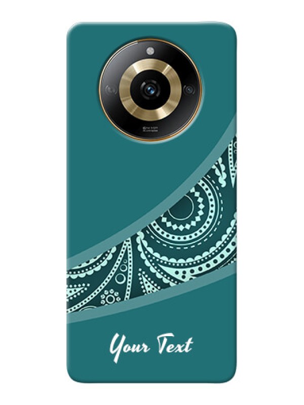 Custom Realme Narzo 60 5G Photo Printing on Case with semi visible floral Design