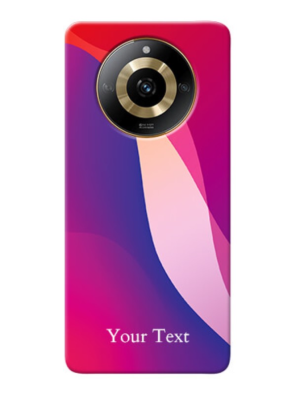 Custom Realme Narzo 60 5G Personalized Phone Case with Digital abstract Overlap Design