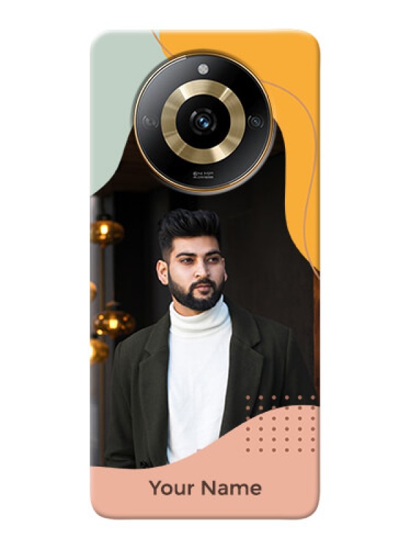 Custom Realme Narzo 60 5G Personalized Phone Case with Triwithcoloured overlay design