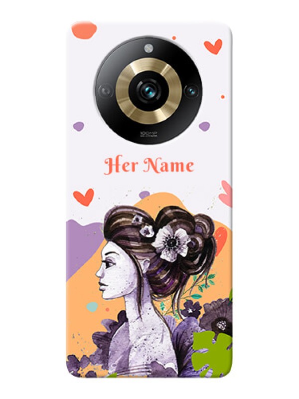 Custom Narzo 60 Pro 5G Personalized Phone Case with Woman And Nature Design