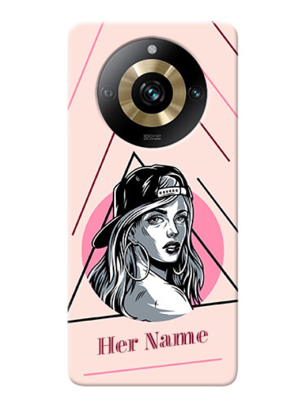 Custom Narzo 60 Pro 5G Personalized Phone Case with Rockstar Girl Design