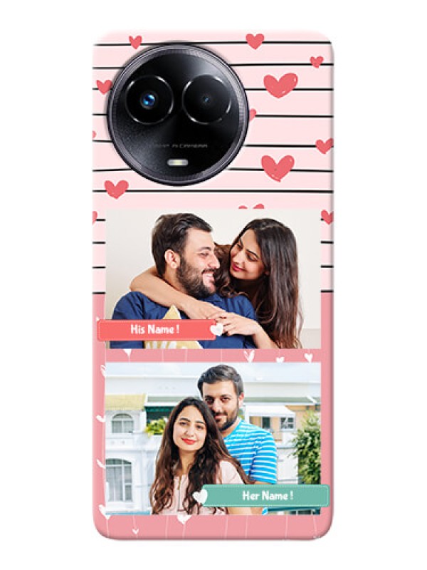 Custom Realme Narzo 60x 5G custom mobile covers: Photo with Heart Design