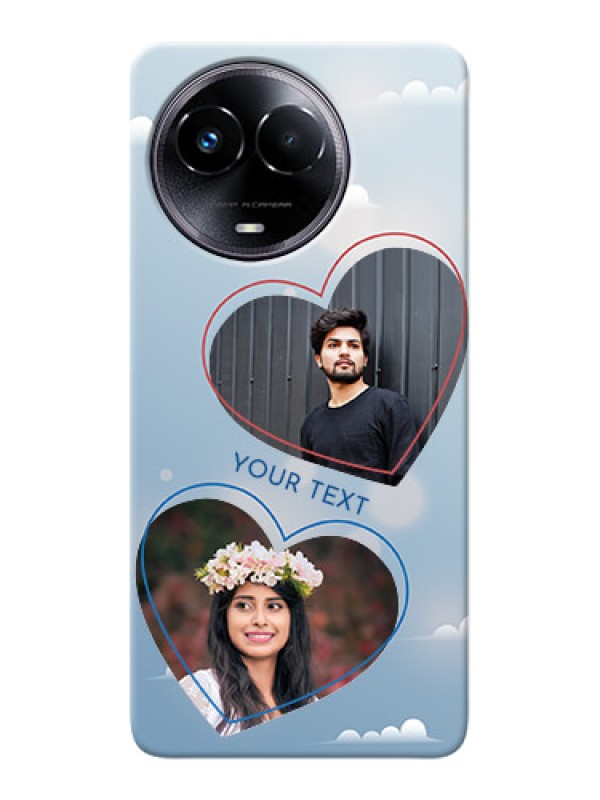 Custom Realme Narzo 60x 5G Phone Cases: Blue Color Couple Design