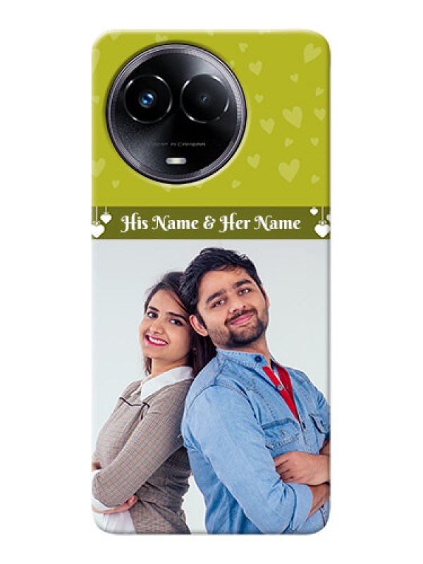 Custom Realme Narzo 60x 5G custom mobile covers: You & Me Heart Design