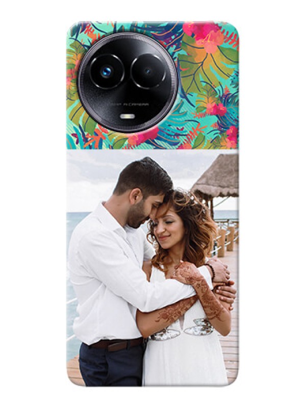 Custom Realme Narzo 60x 5G Personalized Phone Cases: Watercolor Floral Design