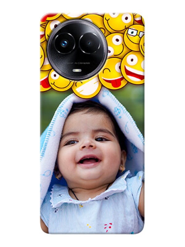 Custom Realme Narzo 60x 5G Custom Phone Cases with Smiley Emoji Design