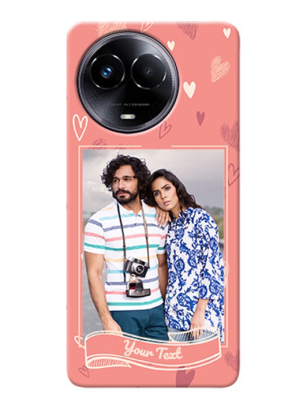 Custom Realme Narzo 60x 5G custom mobile phone cases: love doodle art Design