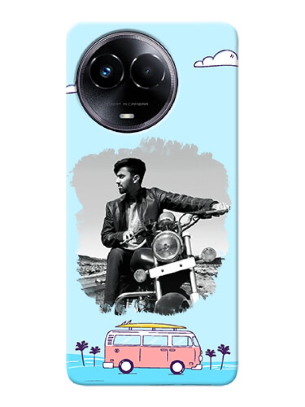 Custom Realme Narzo 60x 5G Mobile Covers Online: Travel & Adventure Design