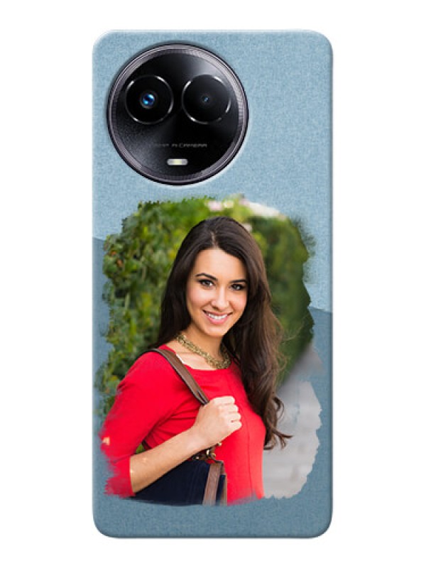 Custom Realme Narzo 60x 5G custom mobile phone covers: Grunge Line Art Design