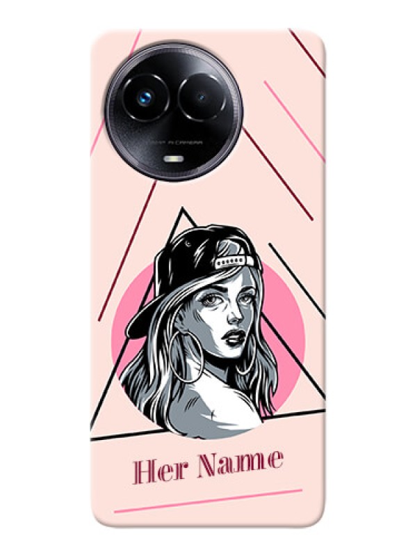 Custom Realme Narzo 60x 5G Personalized Phone Case with Rockstar Girl Design