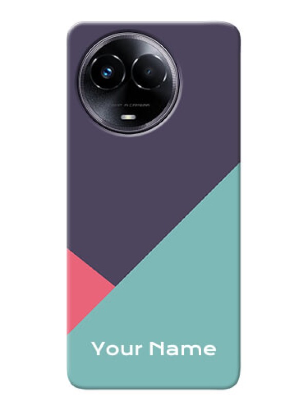 Custom Realme Narzo 60x 5G Custom Mobile Case with Tri Color abstract Design