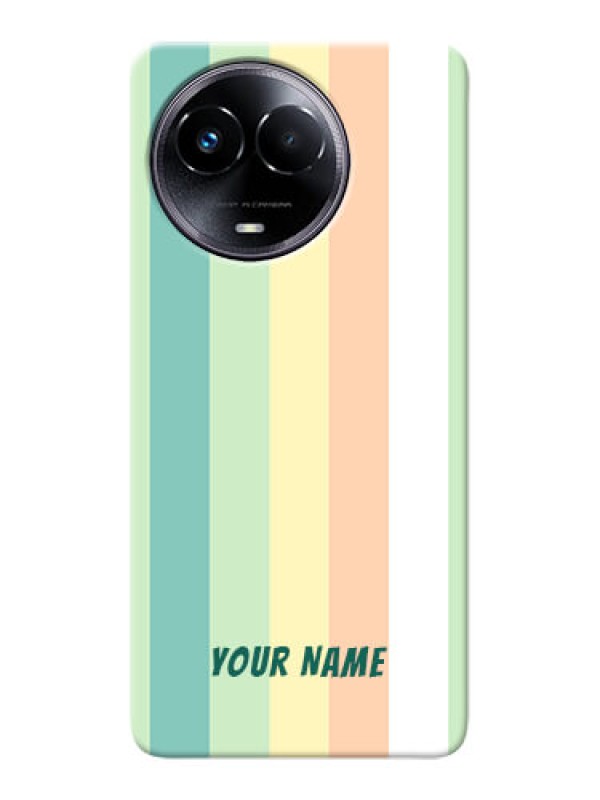 Custom Realme Narzo 60x 5G Photo Printing on Case with Multiwithcolour Stripes Design