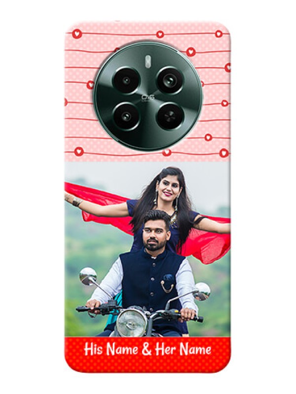 Custom Narzo 70 Pro 5G Custom Phone Cases: Red Pattern Case Design