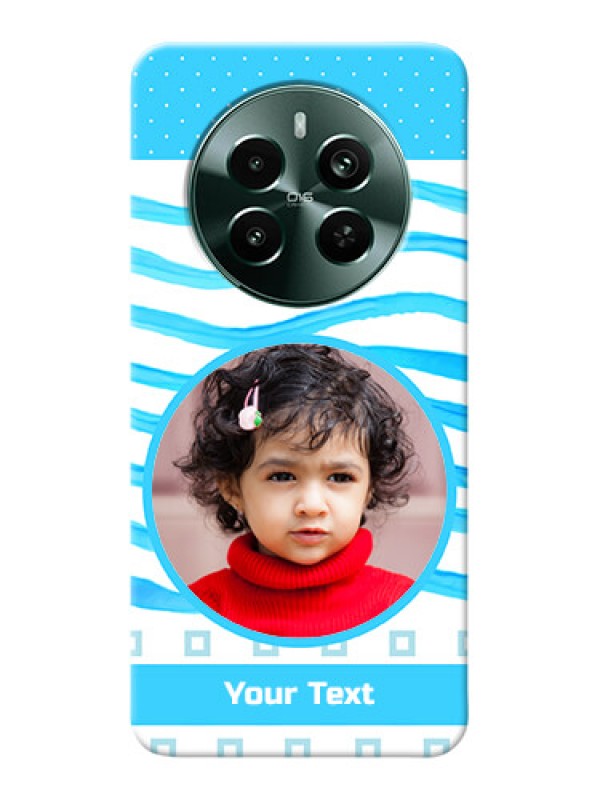 Custom Narzo 70 Pro 5G phone back covers: Simple Blue Case Design