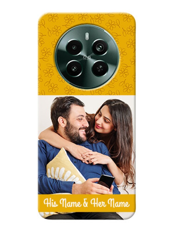 Custom Narzo 70 Pro 5G mobile phone covers: Yellow Floral Design