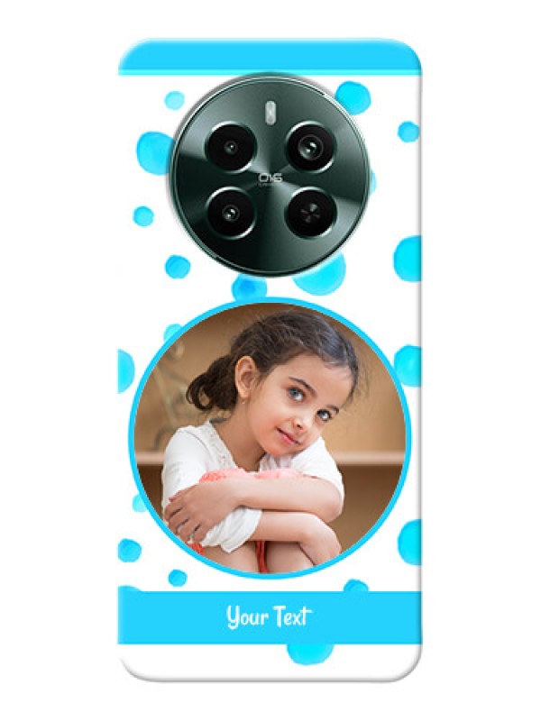 Custom Narzo 70 Pro 5G Custom Phone Covers: Blue Bubbles Pattern Design