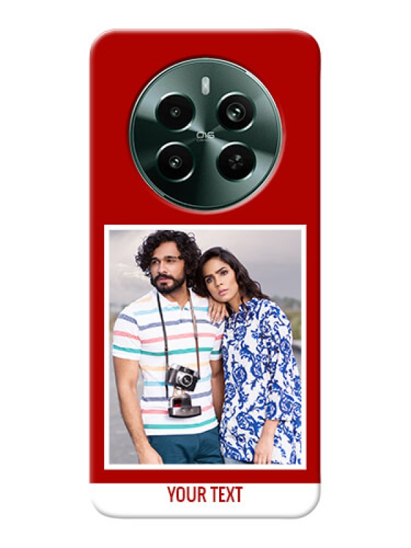 Custom Narzo 70 Pro 5G mobile phone covers: Simple Red Color Design