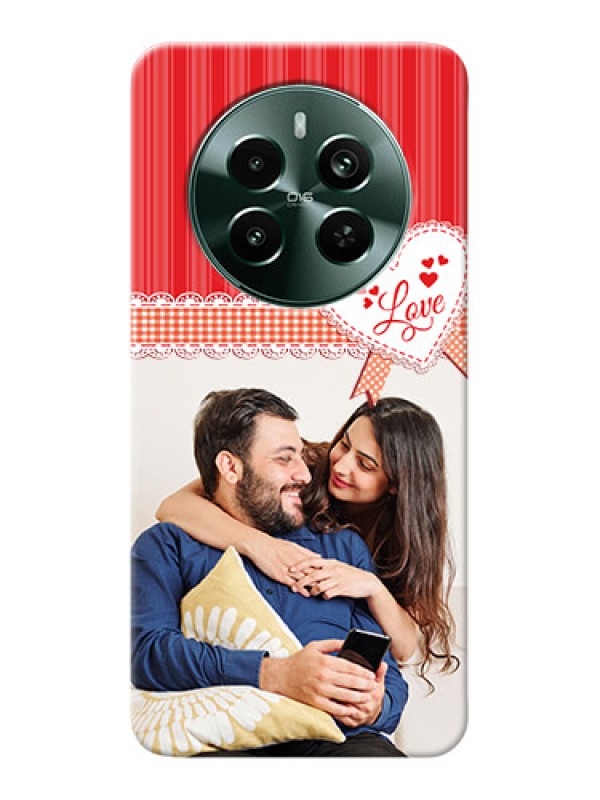 Custom Narzo 70 Pro 5G phone cases online: Red Love Pattern Design