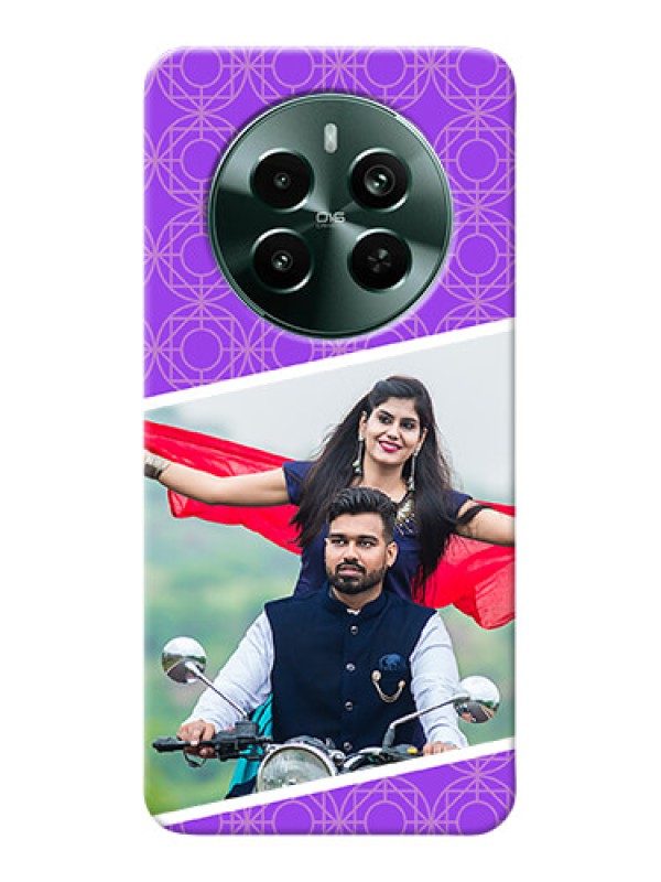 Custom Narzo 70 Pro 5G mobile back covers online: violet Pattern Design