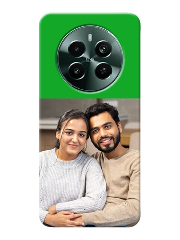 Custom Narzo 70 Pro 5G Personalised mobile covers: Green Pattern Design