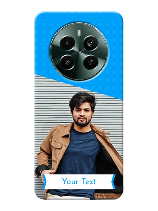 Custom Narzo 70 Pro 5G Personalized Mobile Covers: Simple Blue Color Dotted Design