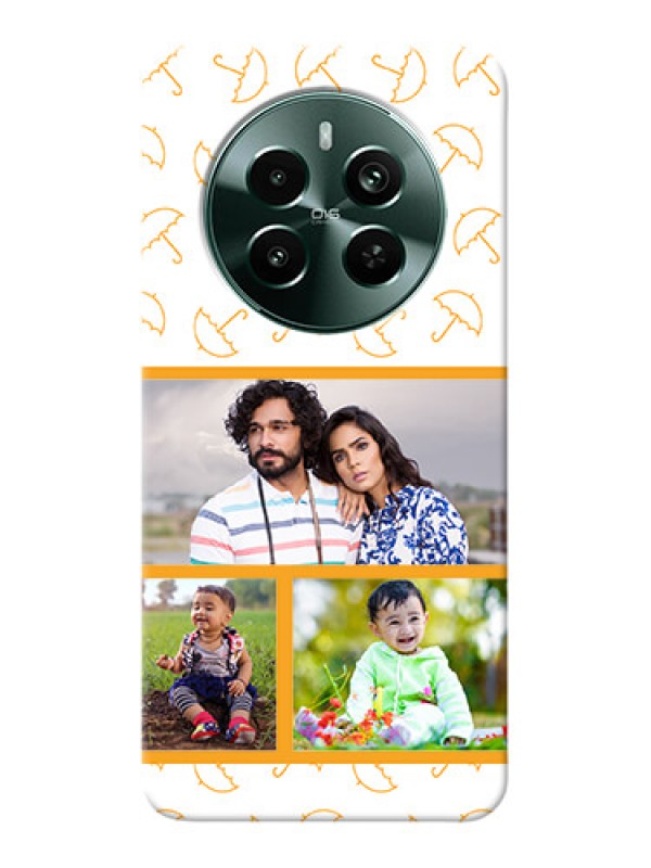 Custom Narzo 70 Pro 5G Personalised Phone Cases: Yellow Pattern Design