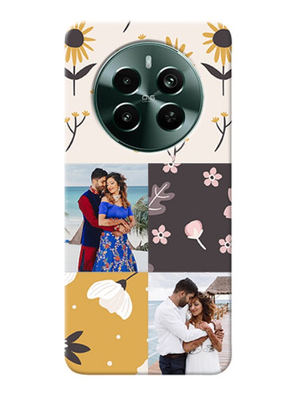 Custom Narzo 70 Pro 5G phone cases online: 3 Images with Floral Design