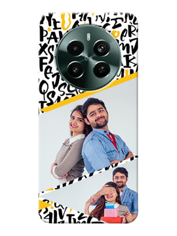 Custom Narzo 70 Pro 5G Phone Back Covers: Letters Pattern Design