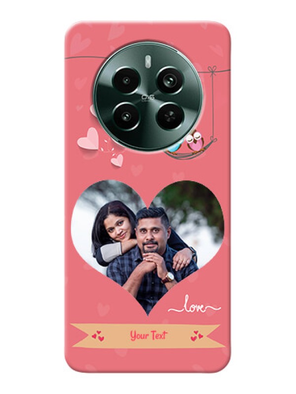 Custom Narzo 70 Pro 5G custom phone covers: Peach Color Love Design