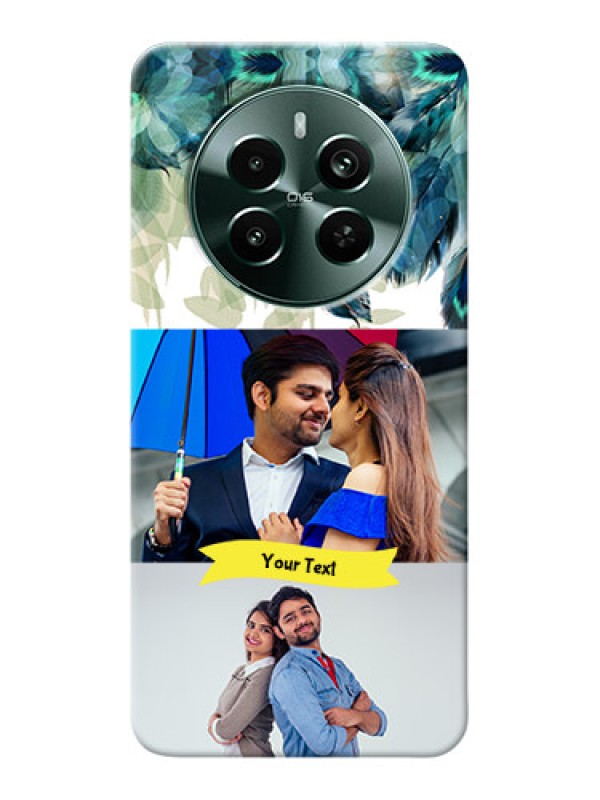 Custom Narzo 70 Pro 5G Phone Cases: Image with Boho Peacock Feather Design