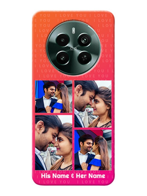 Custom Narzo 70 Pro 5G custom back covers: I Love You Pink Design