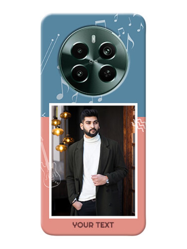 Custom Narzo 70 Pro 5G Phone Back Covers with Color Musical Note Design