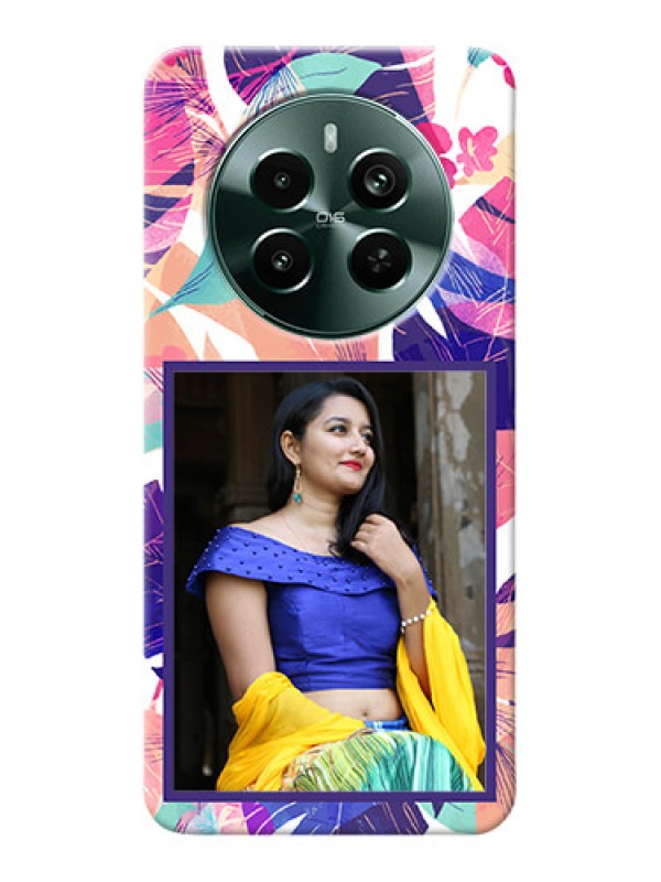 Custom Narzo 70 Pro 5G Personalised Phone Cases: Abstract Floral Design