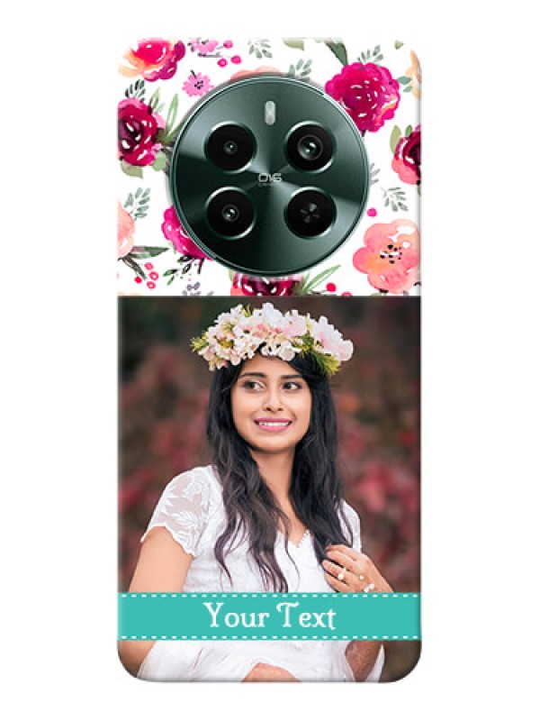 Custom Narzo 70 Pro 5G Personalized Mobile Cases: Watercolor Floral Design