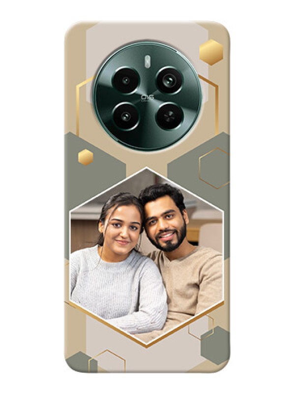 Custom Narzo 70 Pro 5G Photo Printing on Case with Stylish Hexagon Pattern Design