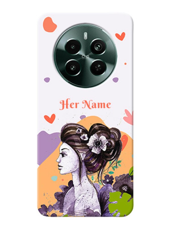 Custom Narzo 70 Pro 5G Personalized Phone Case with Woman And Nature Design