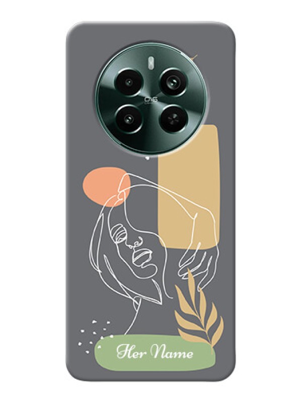 Custom Narzo 70 Pro 5G Custom Phone Case with Gazing Woman line art Design