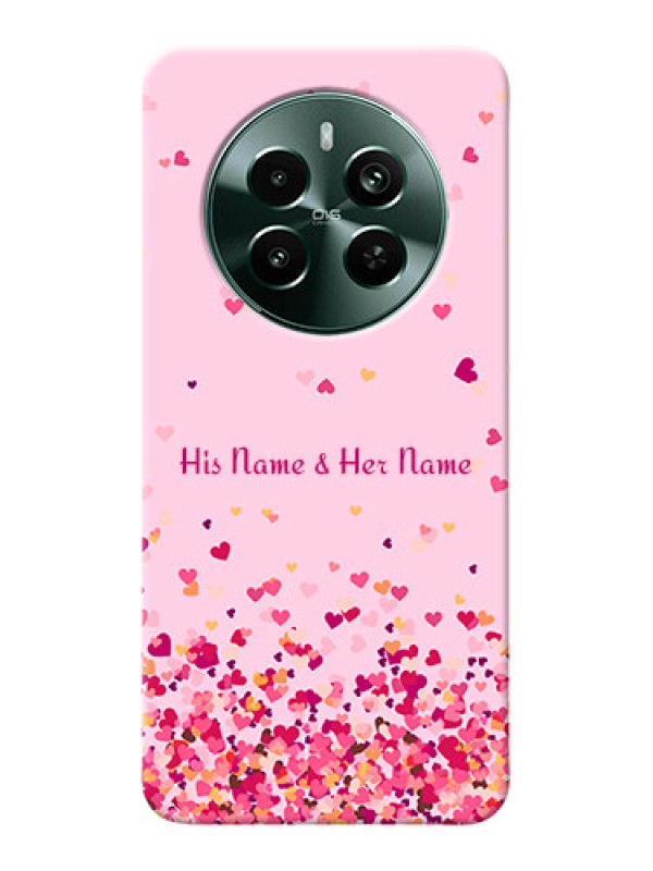 Custom Narzo 70 Pro 5G Photo Printing on Case with Floating Hearts Design