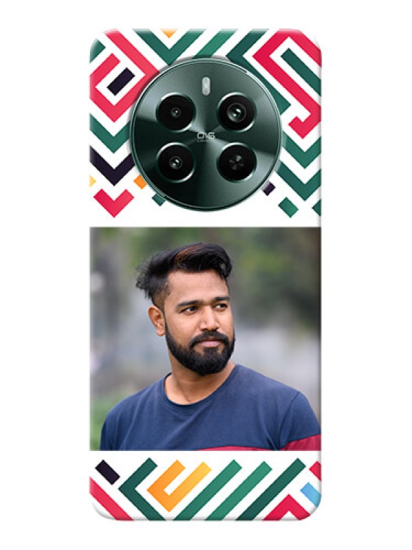 Custom Narzo 70 Pro 5G Personalized Phone Case with Colorful Maze Pattern Design