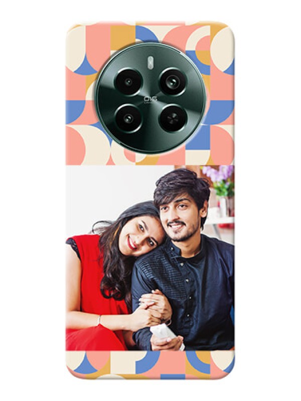 Custom Narzo 70 Pro 5G Photo Printing on Case with Semicircle Maze Pattern Design