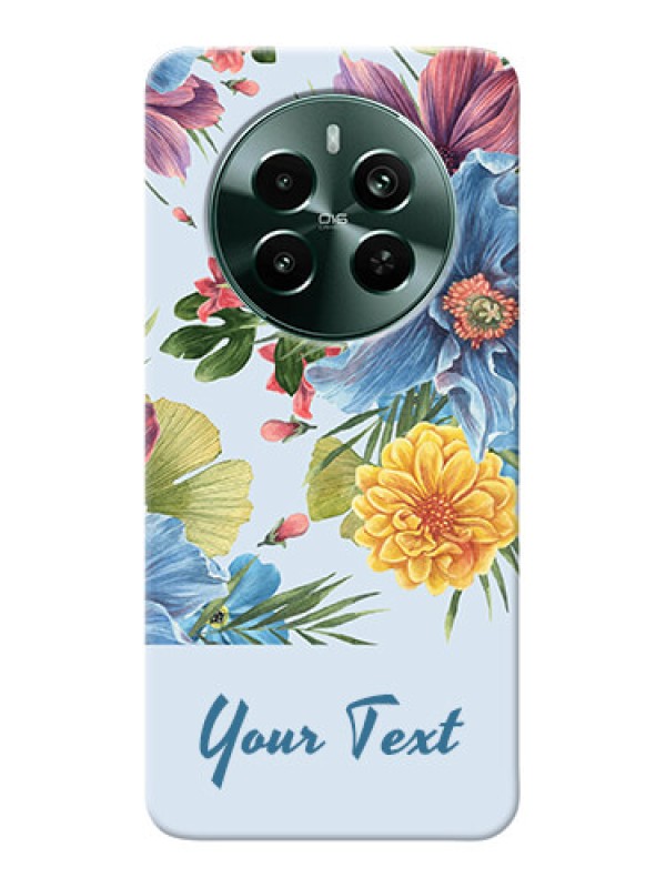 Custom Narzo 70 Pro 5G Custom Mobile Case with Stunning Watercolored Flowers Painting Design