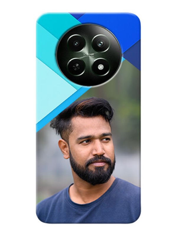 Custom Realme Narzo 70X 5G Phone Cases Online: Blue Abstract Cover Design